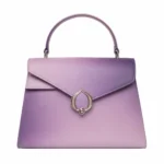 Elvera Women's Leather Flap Handbag – Lavender