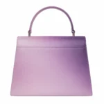 Elvera Women's Leather Flap Handbag – Lavender - Image 2
