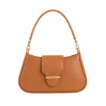 Elvera Women's Leather Shoulder Handbag – Tan