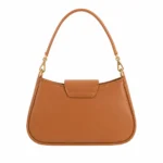 Elvera Women's Leather Shoulder Handbag – Tan - Image 2
