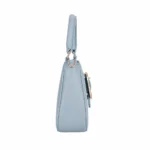 Elvera Women's Leather Top Handle Handbag – Sky Blue - Image 3