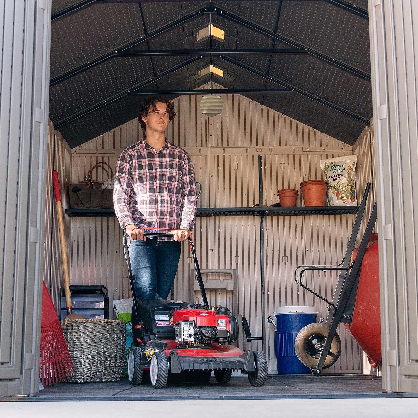 Lifetime 8 Ft. X 10 Ft. Outdoor Storage Shed – 60371 - Image 4