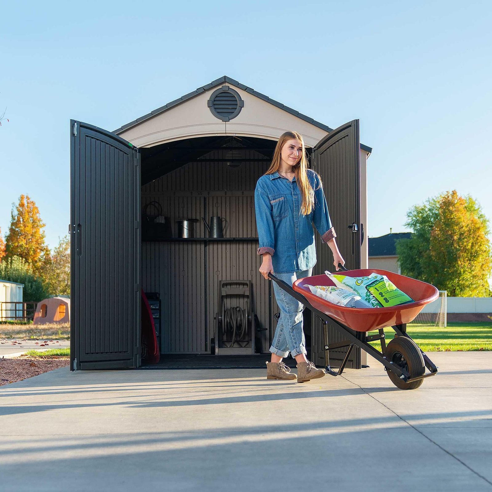 Lifetime 8 Ft. X 10 Ft. Outdoor Storage Shed – 60371 - Image 3